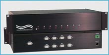 Model 7810 8-to-1 HD-15 Switch with 10/100 Base-T LAN Access